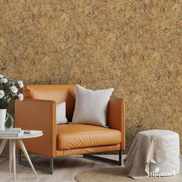 Пробковое настенное покрытие в пластинах EasyCork Кориа лима